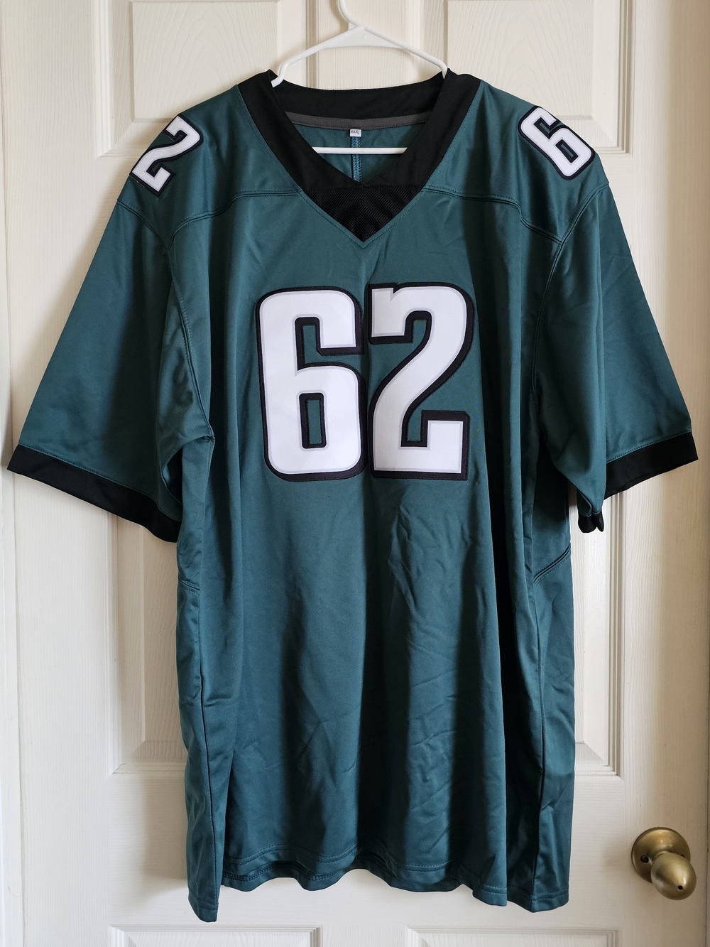 Jason Kelce #62 Men's 2XL Midnight Green Stitched Football Jersey Big & Tall